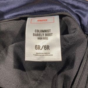 Express columnist barely boot high rise dress pants(navy)